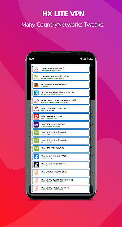 HX LITE VPN Screenshot4