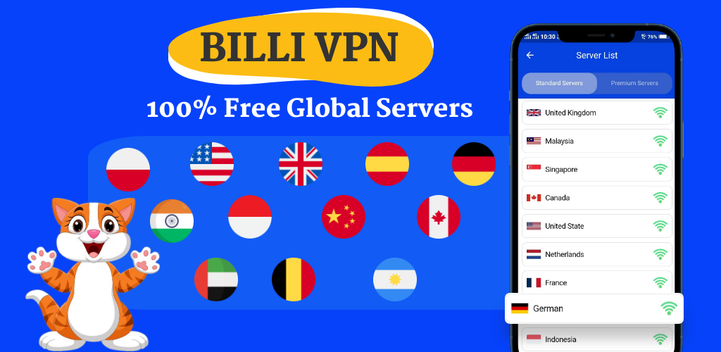 Billi VPN - Secure VPN Proxy Screenshot2