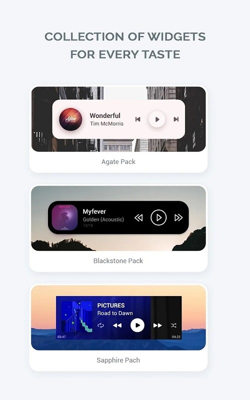 Audio Widget pack Screenshot1