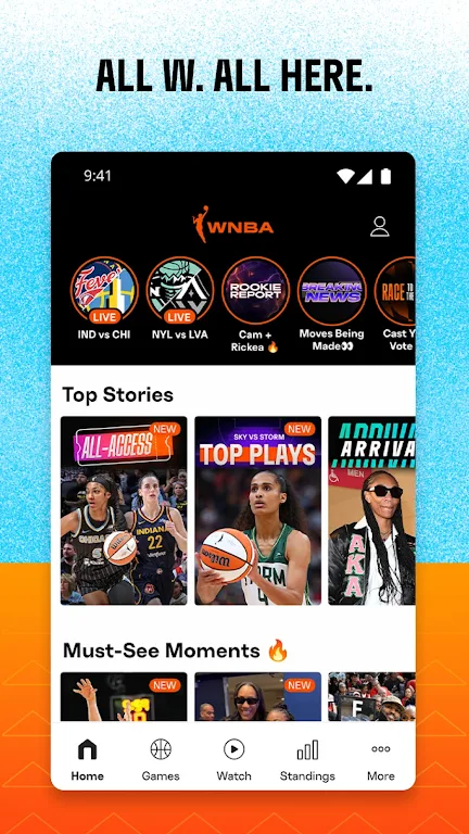 WNBA - Live Games & Scores Screenshot2