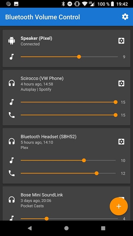 Bluetooth Volume Manager Screenshot2