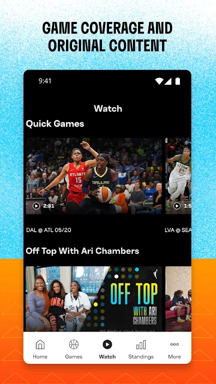 WNBA - Live Games & Scores Screenshot4