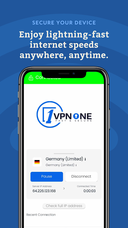 VPN ONE - Fast & Secure Screenshot2