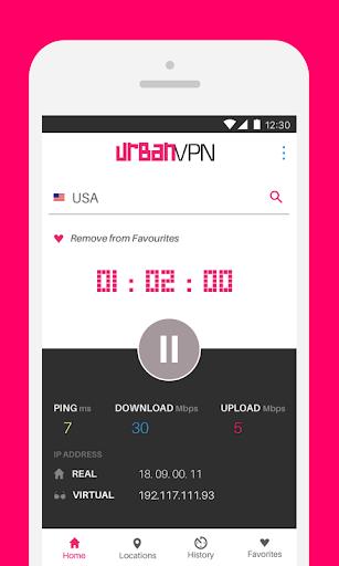 Urban Free VPN Proxy Unblocker - Best Android VPN Screenshot1