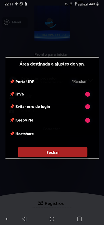 ULTRA VPN ECLIPSE Screenshot2