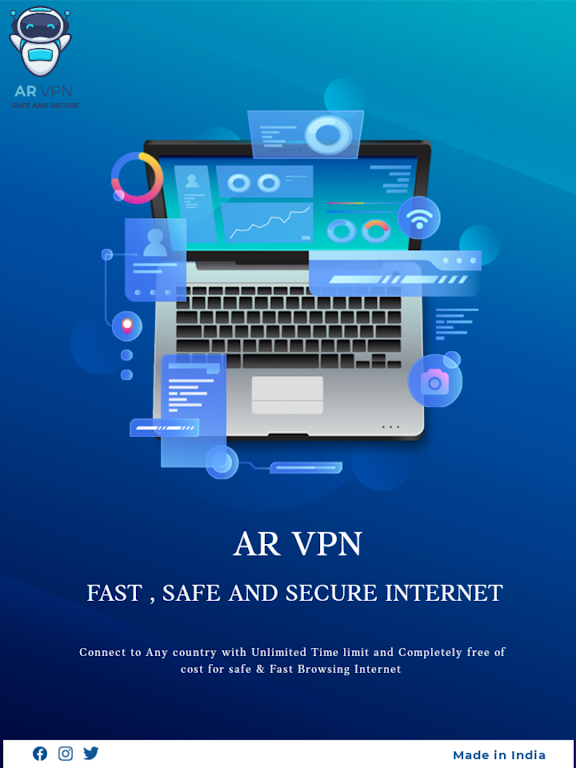 AR VPN - Fast & Safe Internet Screenshot1