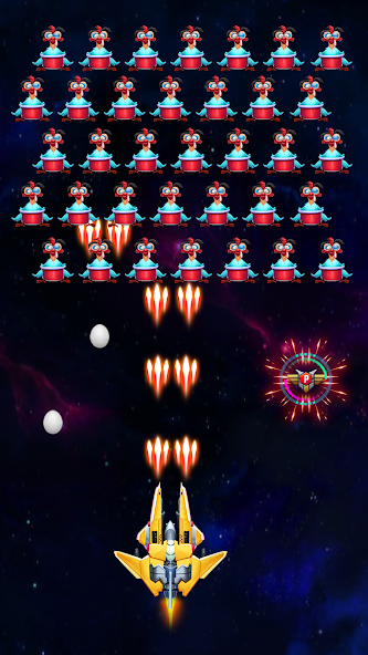 Galaxy Attack: Chicken Shooter Mod Screenshot3