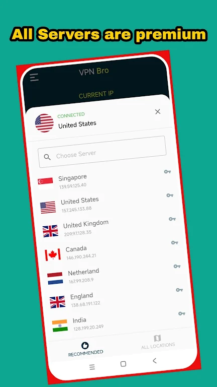 VPN Bro - Premium Servers Screenshot2
