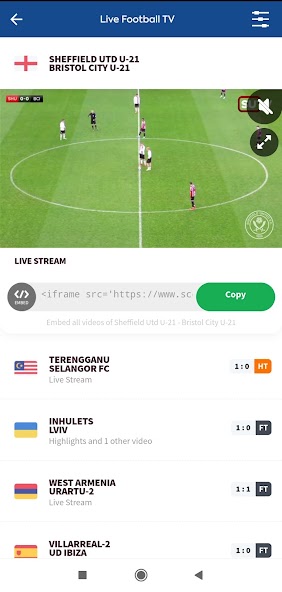 Live Football TV Streaming HD Mod Screenshot2