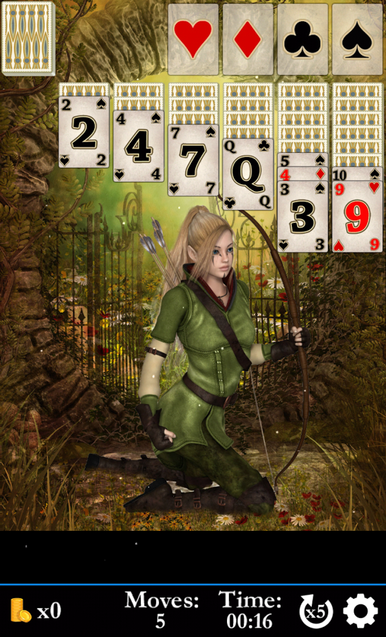 Hidden Solitaire Elven Woods - Free Card Game Screenshot3