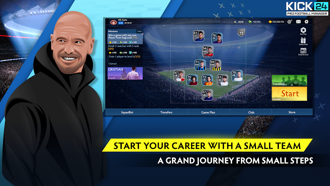 KICK 24: Pro Football Manager Mod Screenshot2