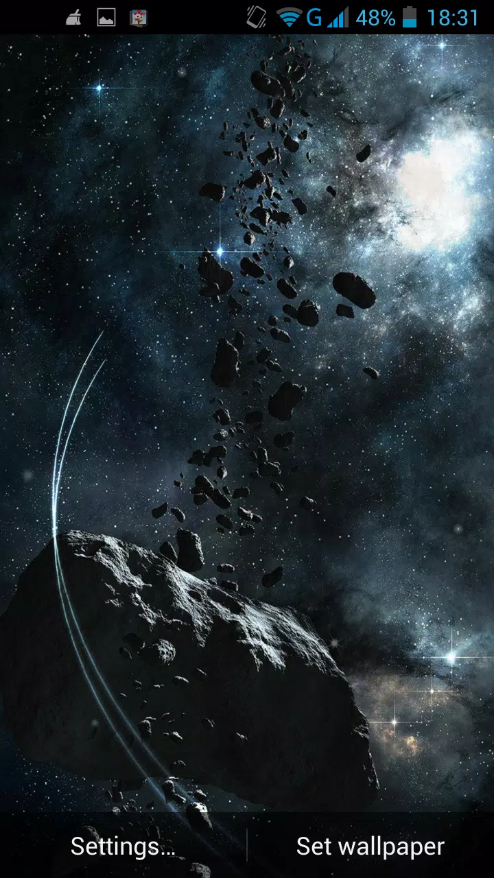 Asteroids Live Wallpaper Mod Screenshot1