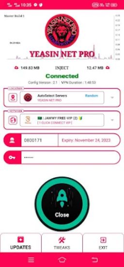 Yeasin Net Pro Vpn Screenshot3