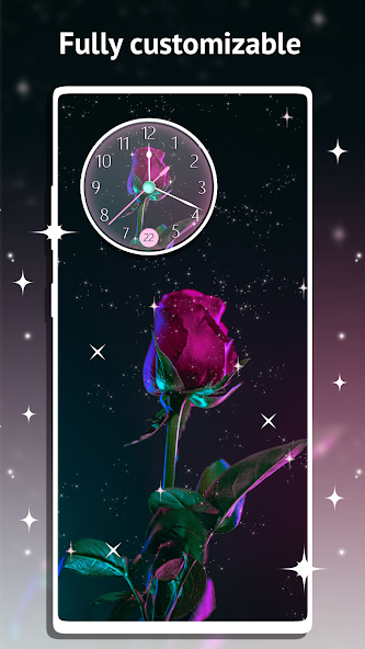 Rose Clock Live Wallpaper Mod Screenshot3