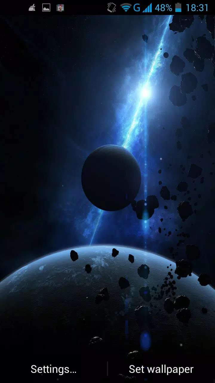 Asteroids Live Wallpaper Mod Screenshot2