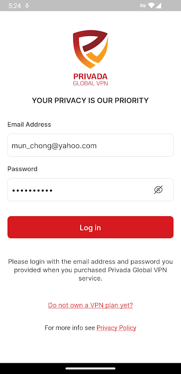 Privada VPN Screenshot3