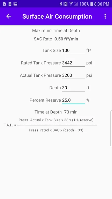 Surface Air Consumption Screenshot4