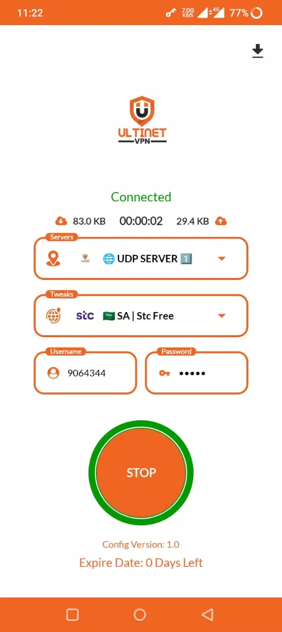 ULTINET VPN - Unlimited Access Screenshot1