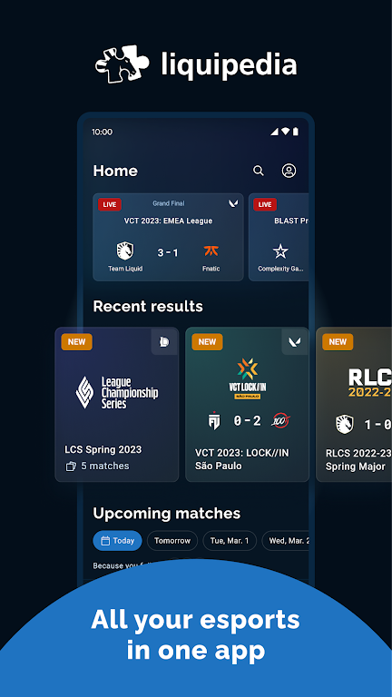 Liquipedia: Esports Tracker Screenshot1