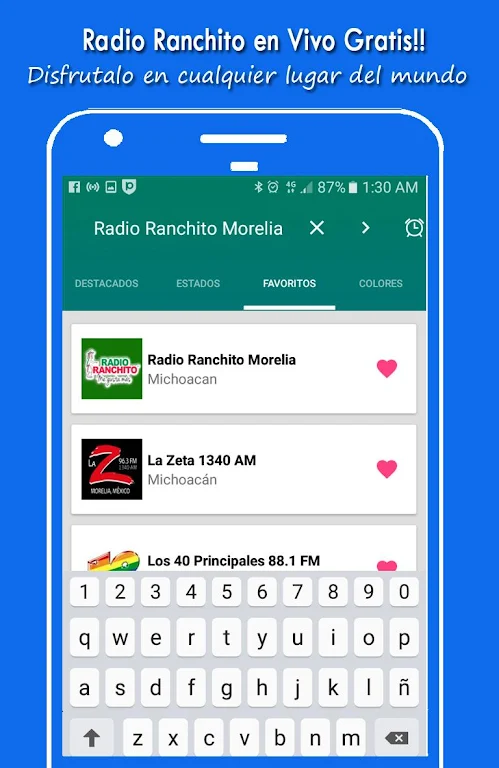 Radio Ranchito Morelia Mexico Live Free Screenshot1