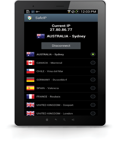 SafeIP Free VPN Screenshot2