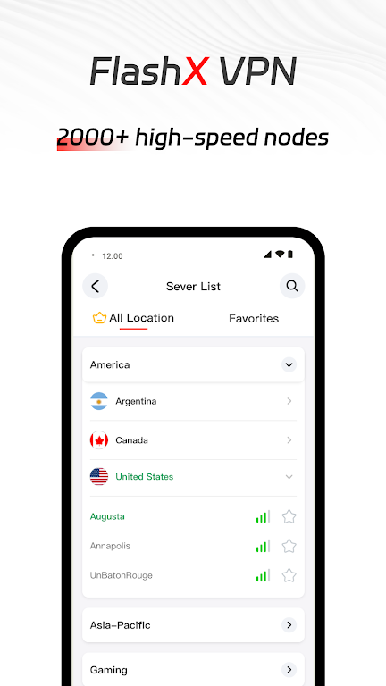 FlashX VPN Screenshot1