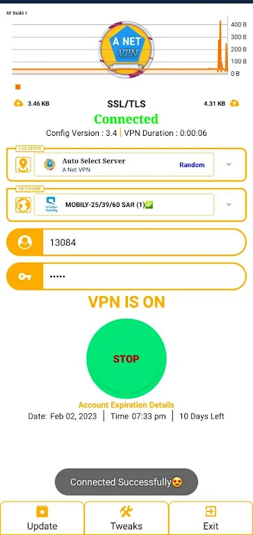 A NET VIP VPN Screenshot2