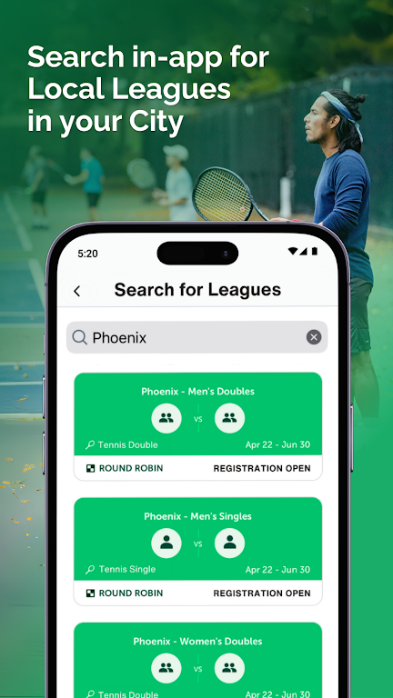 Scala Sports - Flex Tennis App Screenshot3