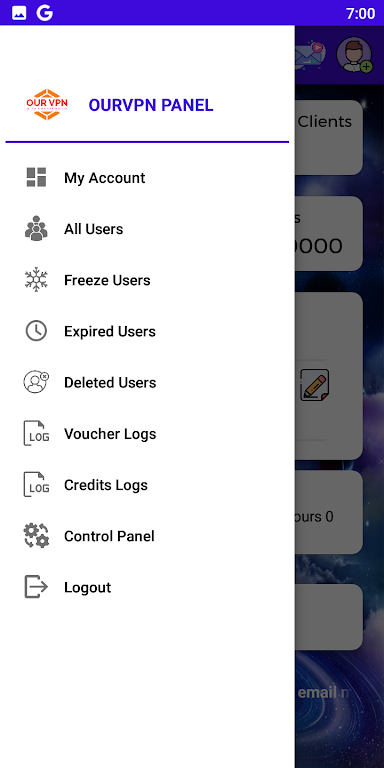 OURVPN PANEL Screenshot1