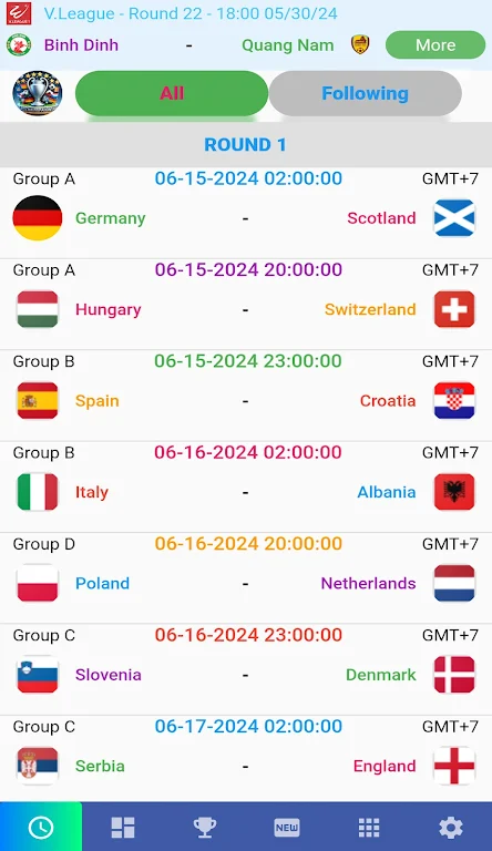 Euro Matches 2024 Screenshot1