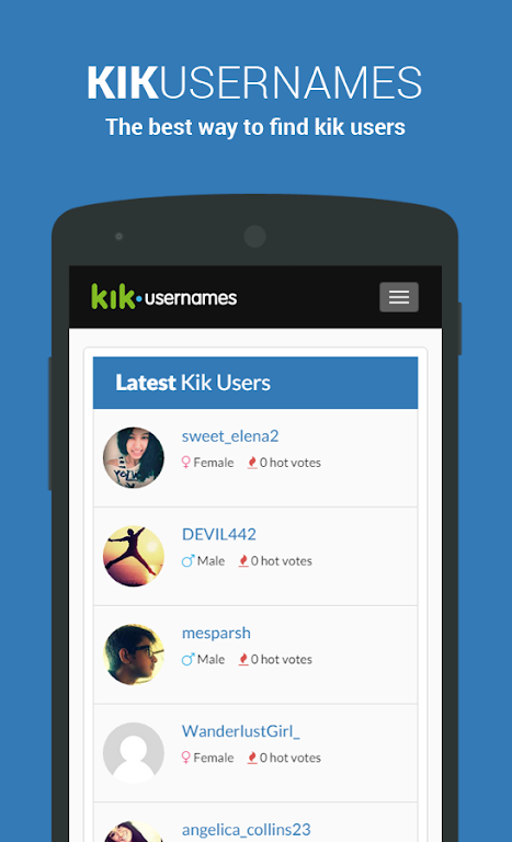 KU - Kik Usernames Screenshot1