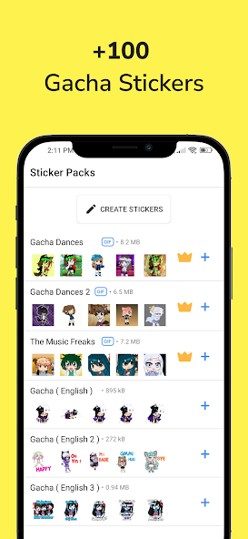 Gacha Stickers for WA Mod Screenshot2