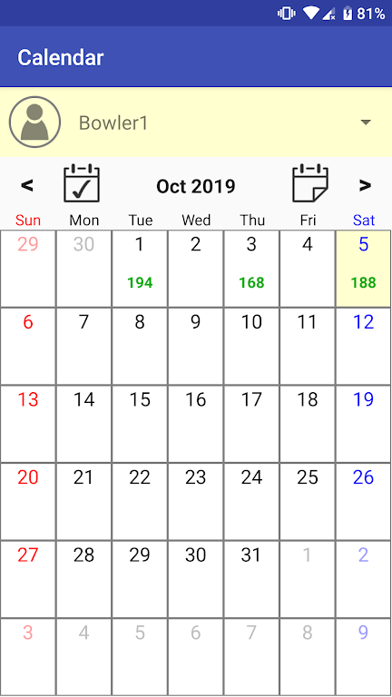 Duckpin / candlepin scoreboard Screenshot2