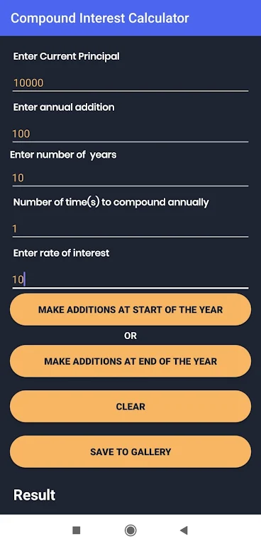 Compound Interest Calculator With Annual Addition Screenshot2