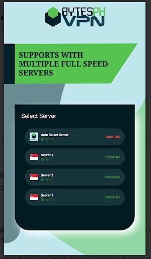 BytesPH VPN Screenshot1