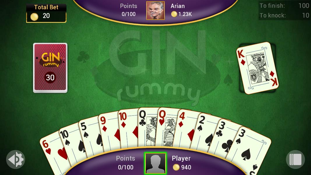 Gin Rummy Offline Screenshot1