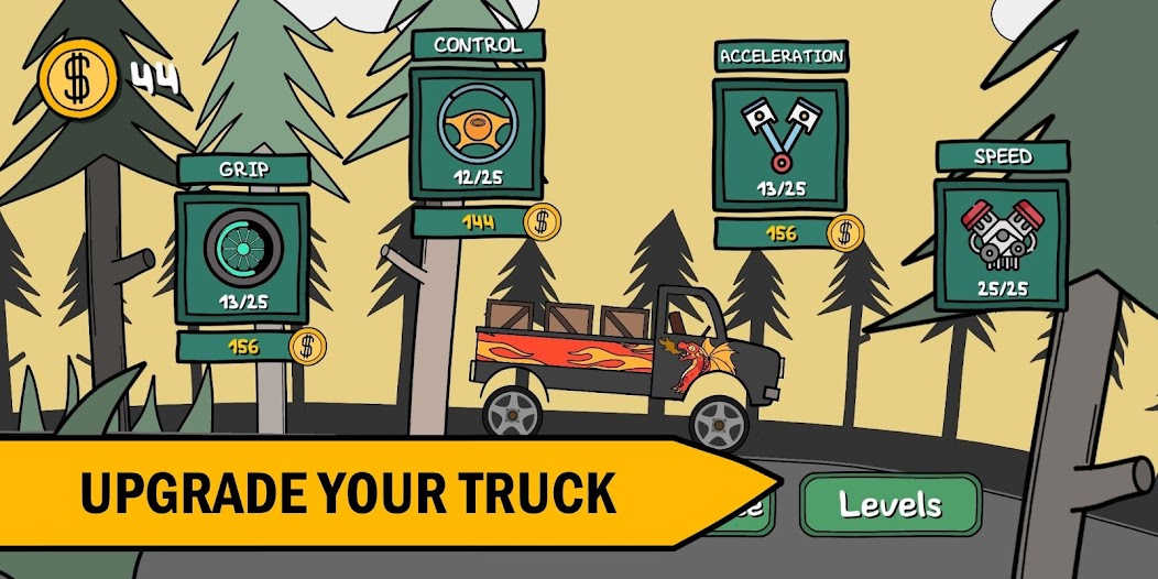 Hill Climb Trucker! Mod Screenshot1