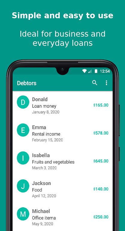 Debtors 2020 Screenshot1