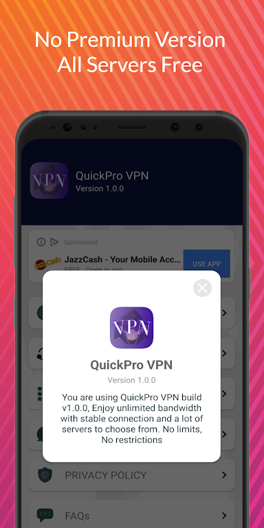 QuickPro VPN : Fastest VPN Screenshot3