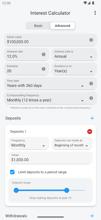 Compound Interest Calculator Screenshot4