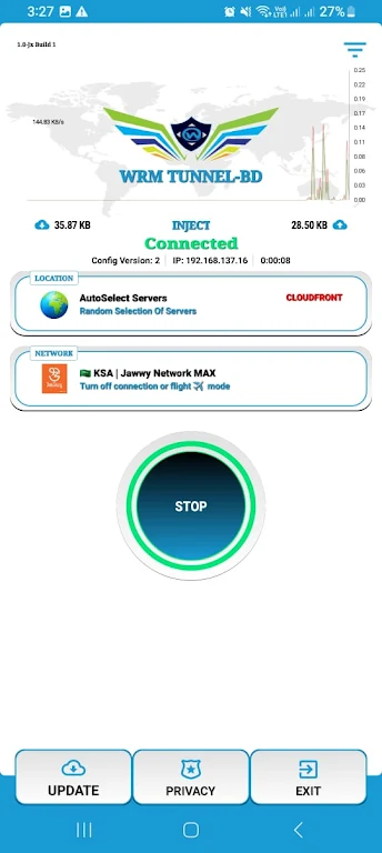 WRM TUNNEL- VPN  Proxy Screenshot3