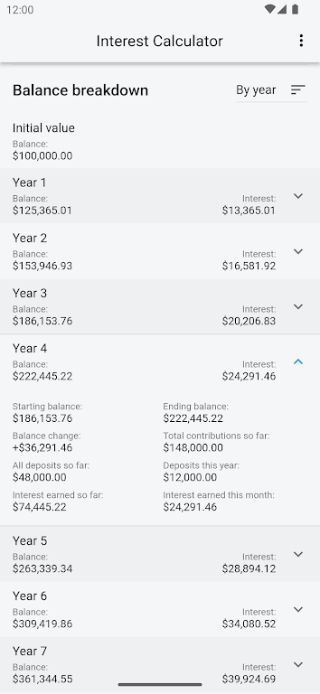 Compound Interest Calculator Screenshot3