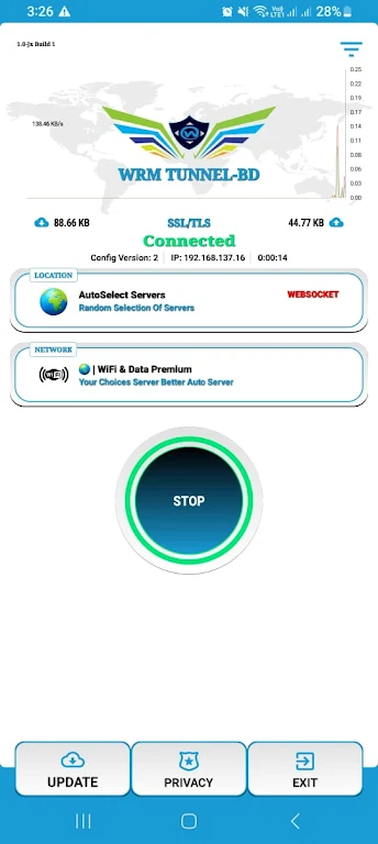 WRM TUNNEL- VPN  Proxy Screenshot2