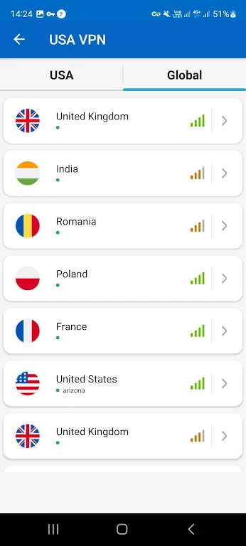 Us Vpn for android Screenshot2