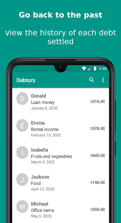 Debtors 2020 Screenshot3