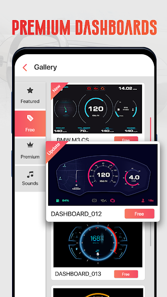 GPS Speedometer OBD2 Dashboard Mod Screenshot3