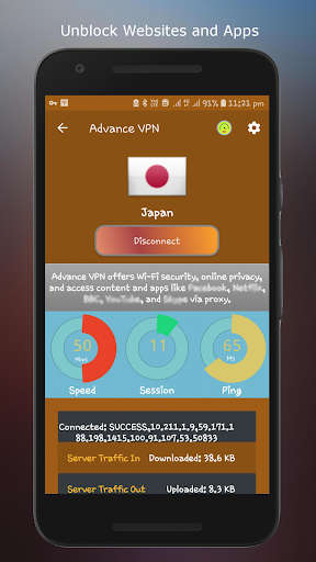 Advance VPN: Fast VPN App Screenshot2