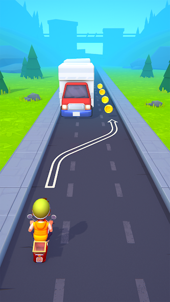 Paper Boy Race: Running game Mod Screenshot3