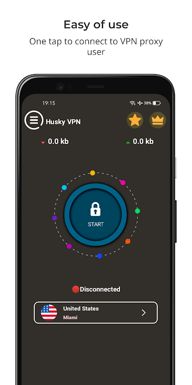 Husky VPN - Fast & Secure VPN Screenshot1