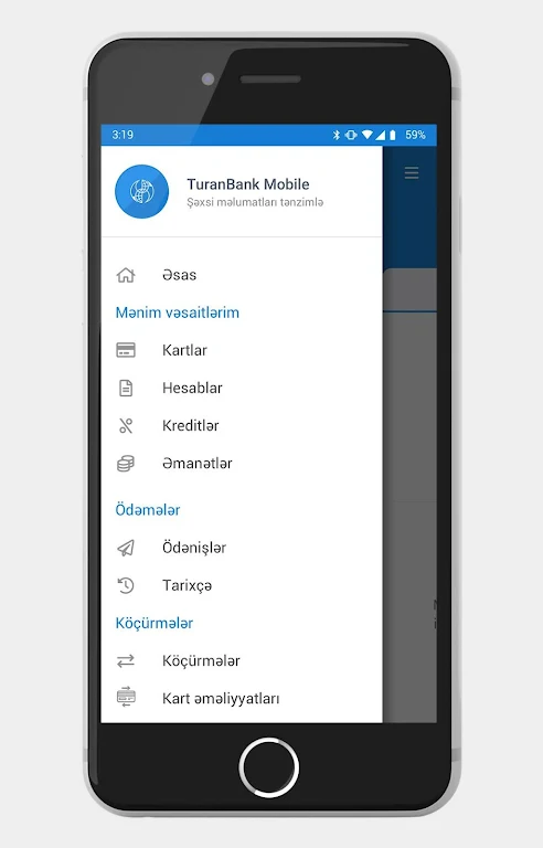 TuranBank Mobilbank Screenshot3